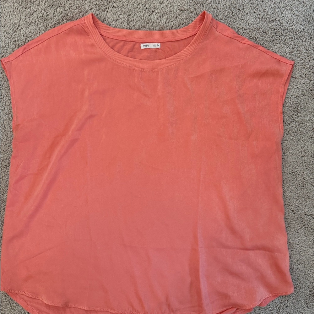 Women's Maurice’s  Edgley Coral Top size 2XL